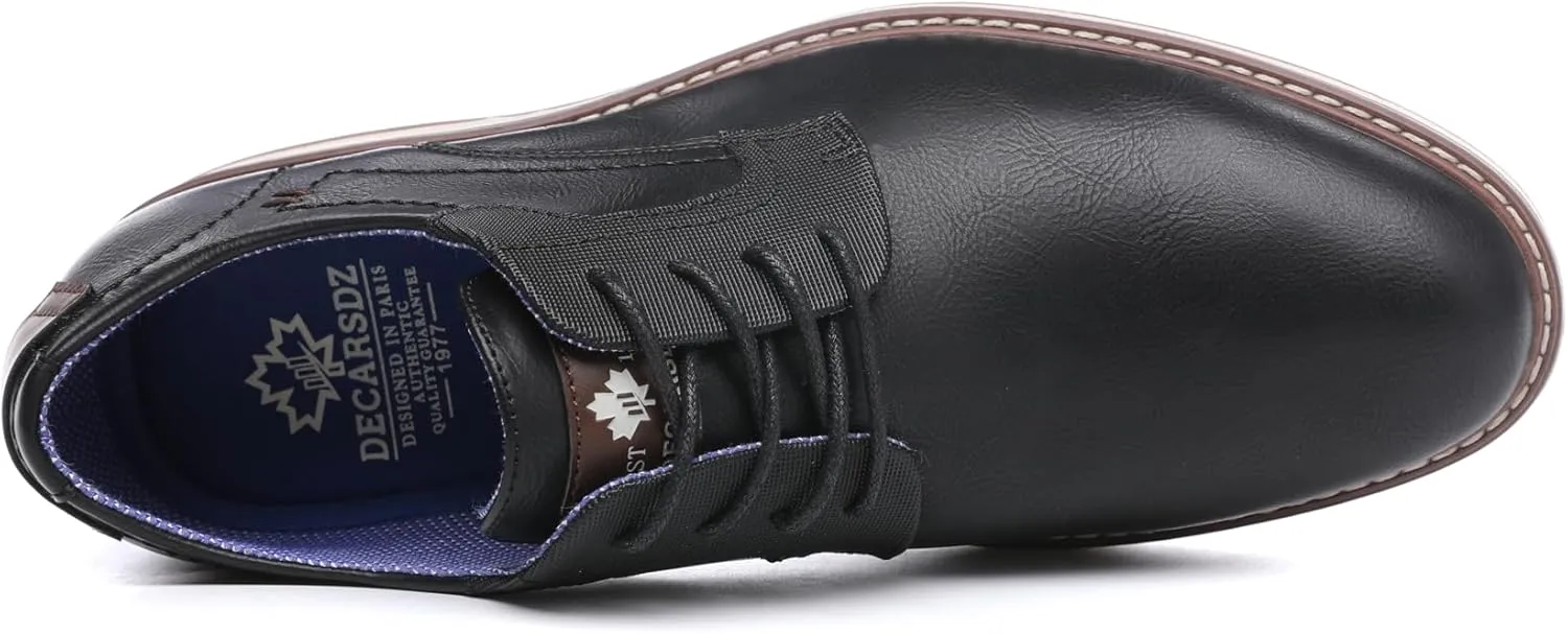DECARSDZ Mens Dress Shoes Casual Oxford Shoes Business Formal Shoes Use for Business Social Gatherings Wedding Travel