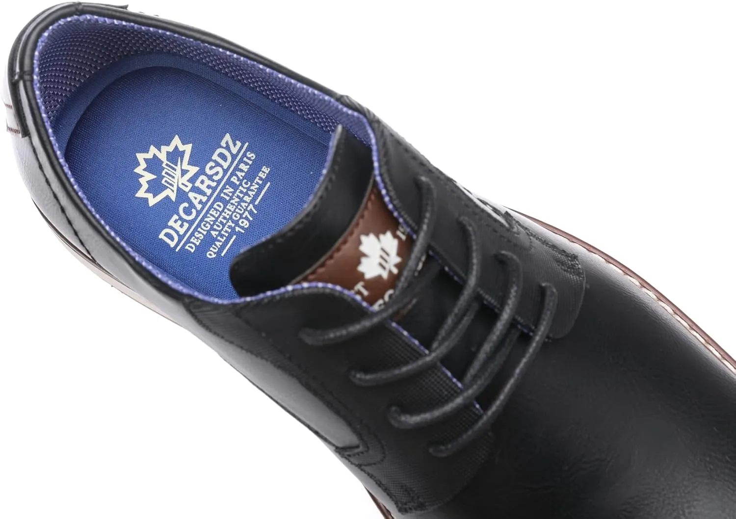 DECARSDZ Mens Dress Shoes Casual Oxford Shoes Business Formal Shoes Use for Business Social Gatherings Wedding Travel