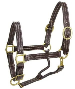 Derby Originals American Elegance Series Triple Stitch Adjustable Leather Halter