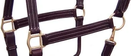 Derby Originals American Elegance Series Triple Stitch Adjustable Leather Halter