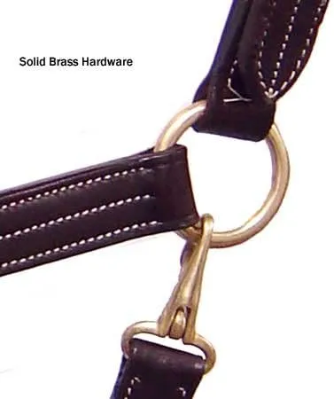 Derby Originals American Elegance Series Triple Stitch Adjustable Leather Halter