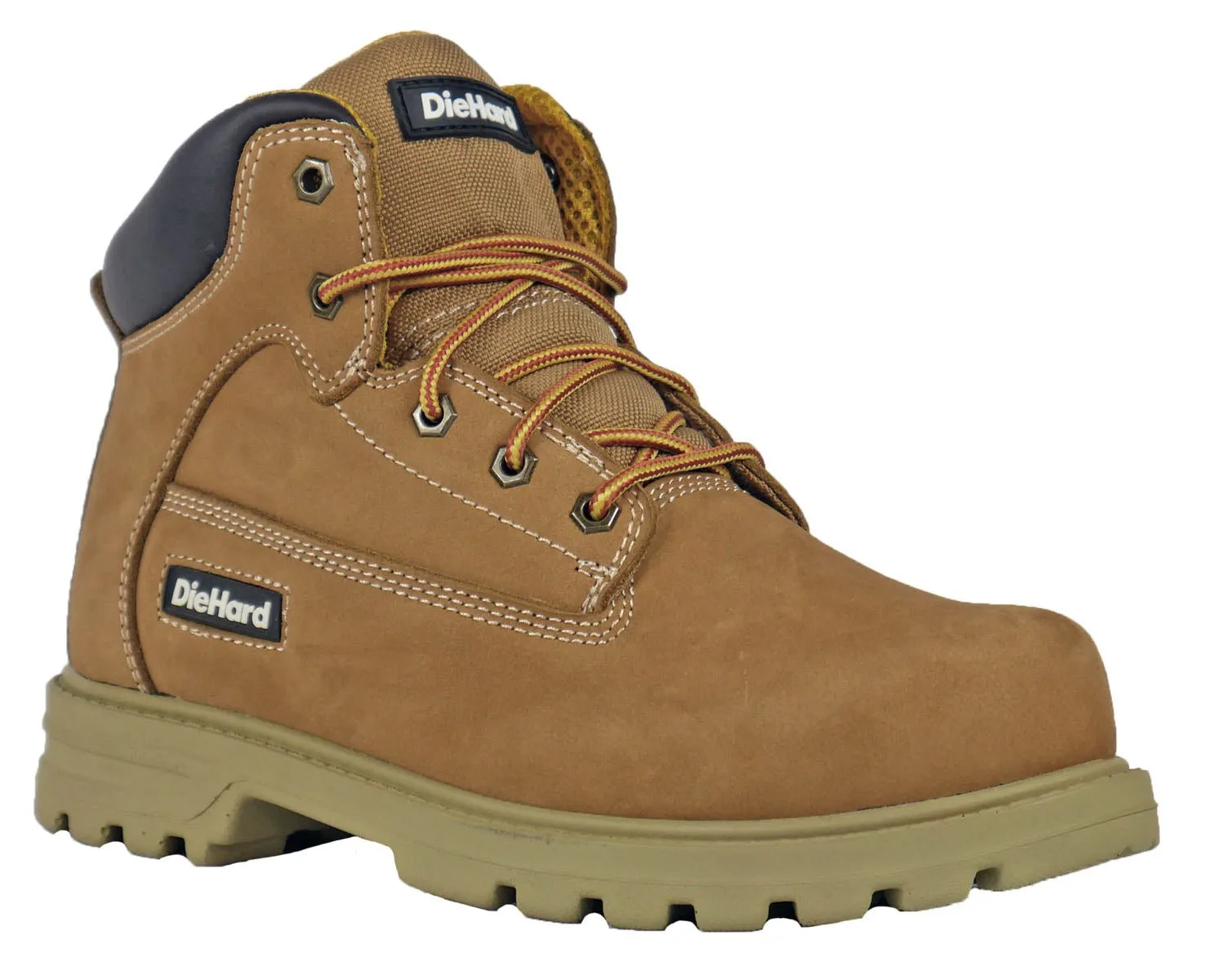 DieHard Mens Charger Composite Toe Tan Nubuck Work Boots