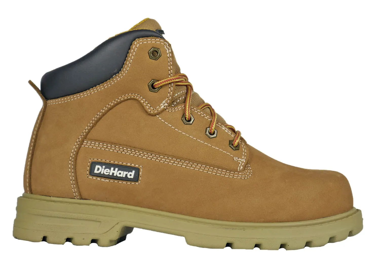 DieHard Mens Charger Composite Toe Tan Nubuck Work Boots