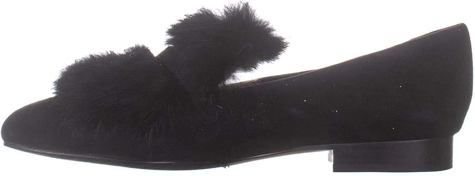 Donald J Pliner Women's Lilian Loafer Flat, Black, 9.5 M US