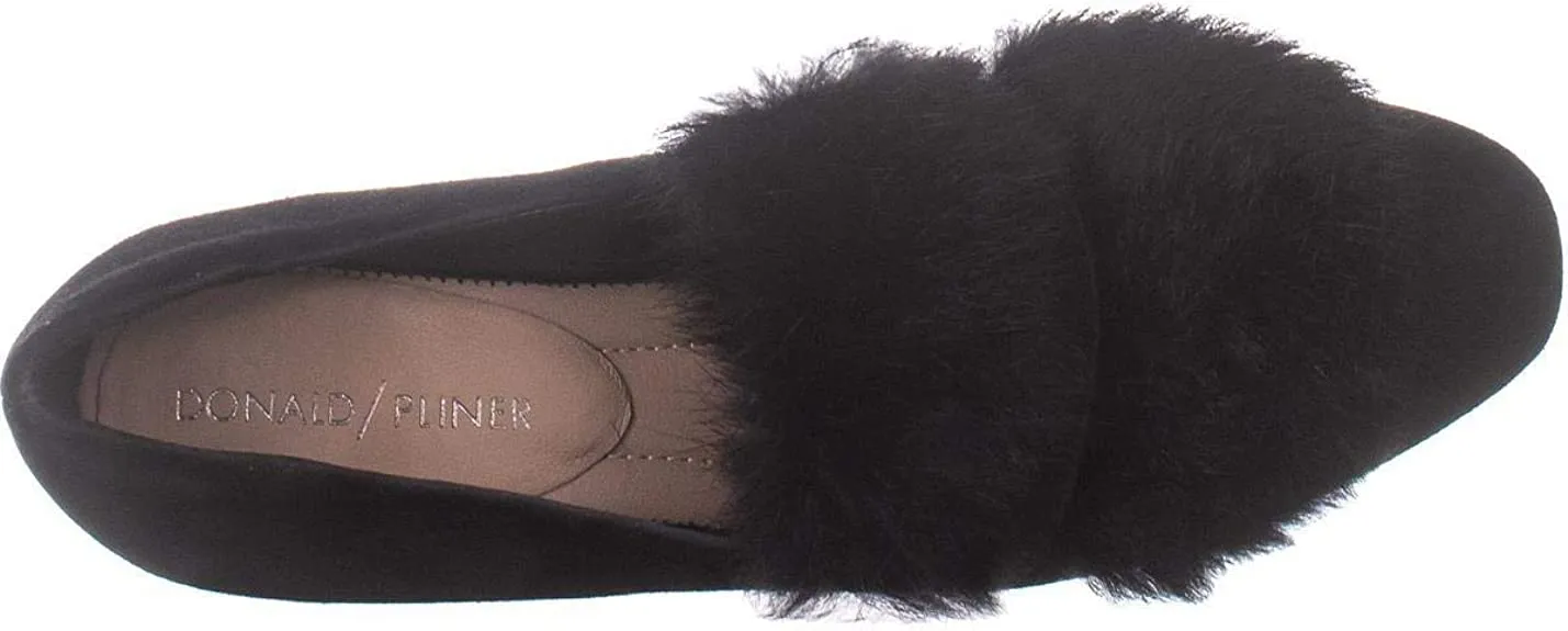 Donald J Pliner Women's Lilian Loafer Flat, Black, 9.5 M US