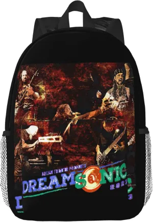 Dream Rock Theater Unisex Casual Backpack Lightweight Travel Bag Classic Laptop Daypack Men Women Backpack, Black