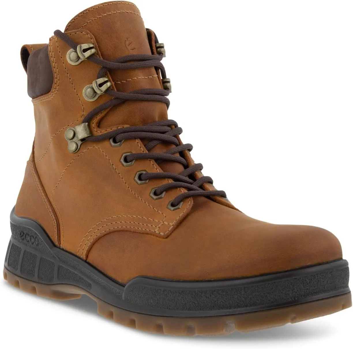 ECCO Track 25 Waterproof Plain Toe Tie Boot