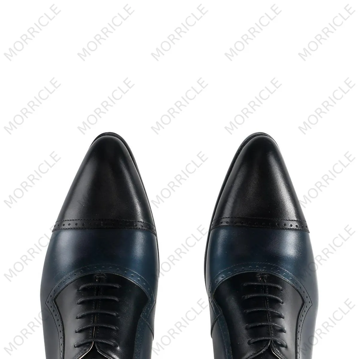 Elegant Two Tone Cap Toe Oxford Shoes