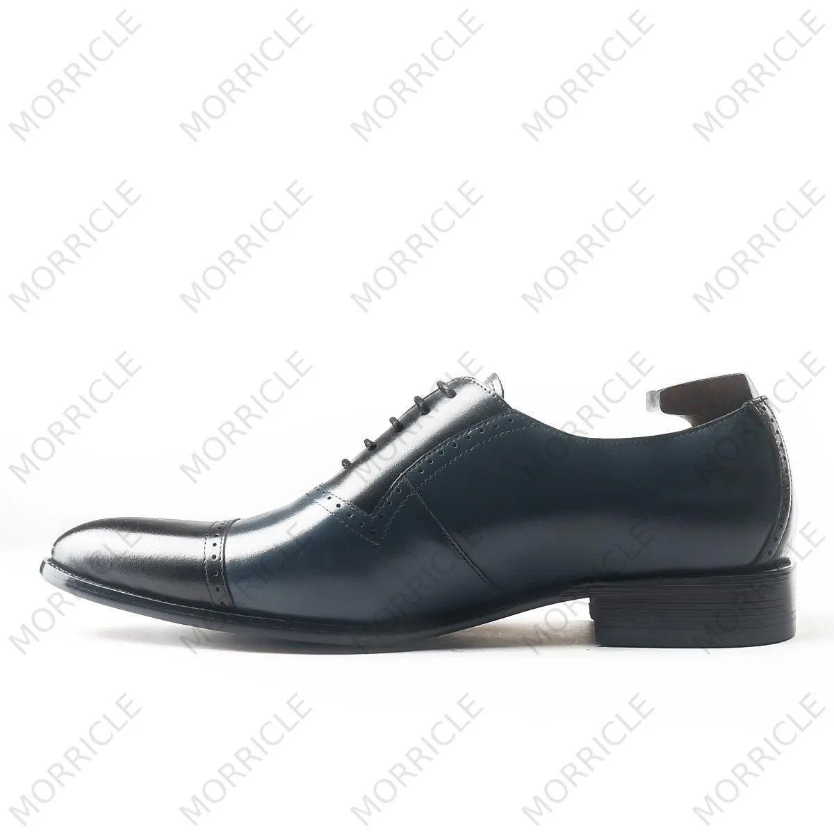 Elegant Two Tone Cap Toe Oxford Shoes