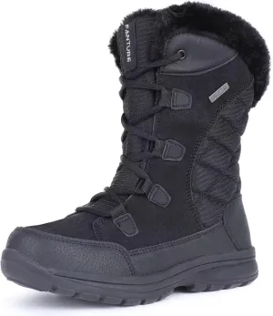 FANTURE Women's Waterproof Mid-Calf Snow Boot | Winter Thinsulate Insulation Warm Fur Lined | Anti-Slip & Lace Up Closure Cold Weather Boots U420WGLBY-20240712