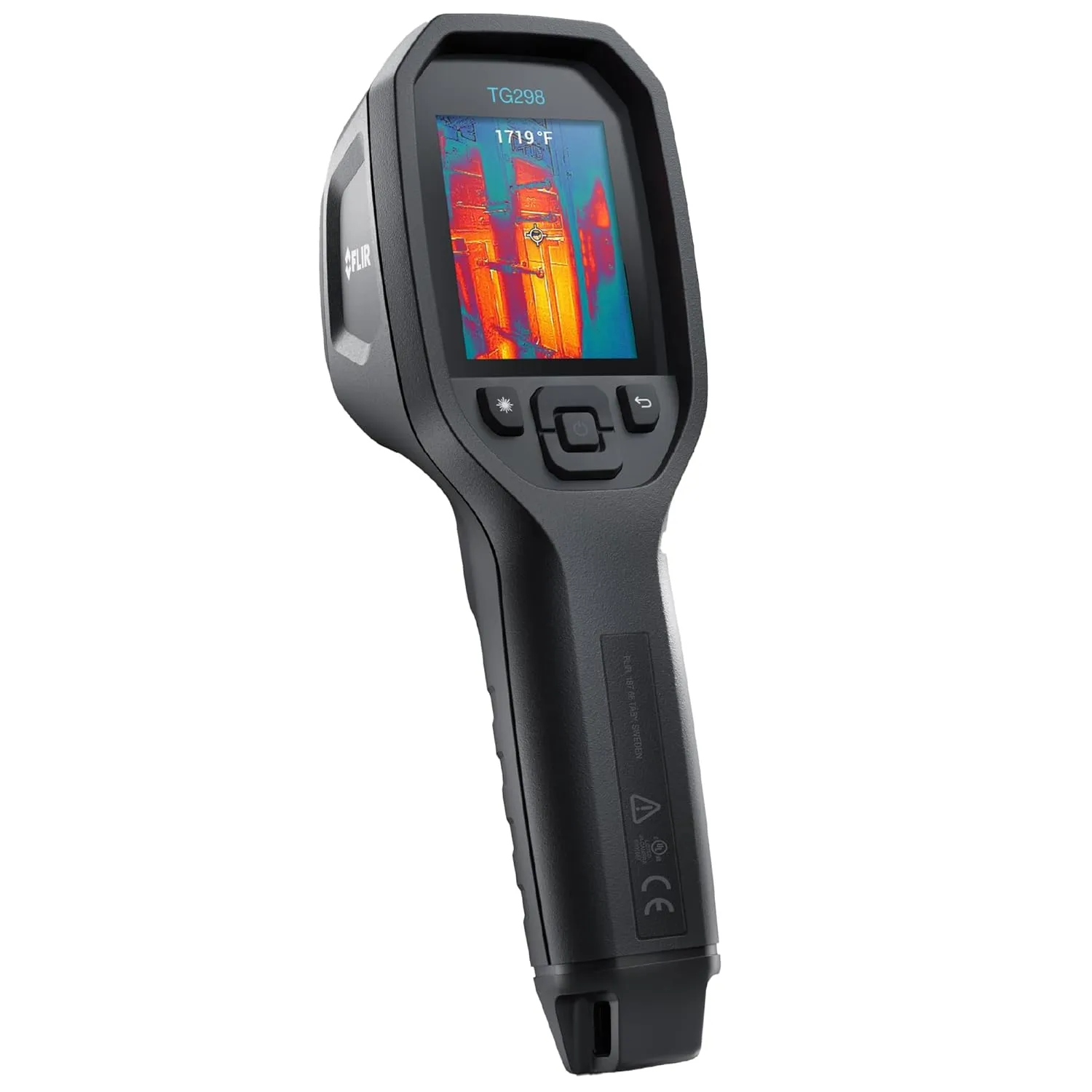 FLIR TG298 Thermal Imaging Camera with High Temperature Spot IR Super Resolution 320x240 (160x120 Native IR) and Bullseye Laser: Industrial Infrared Spot Camera for High-Temp Applications