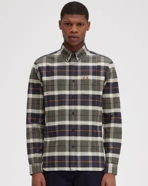 Fred Perry Mens Brushed Tartan Shirt