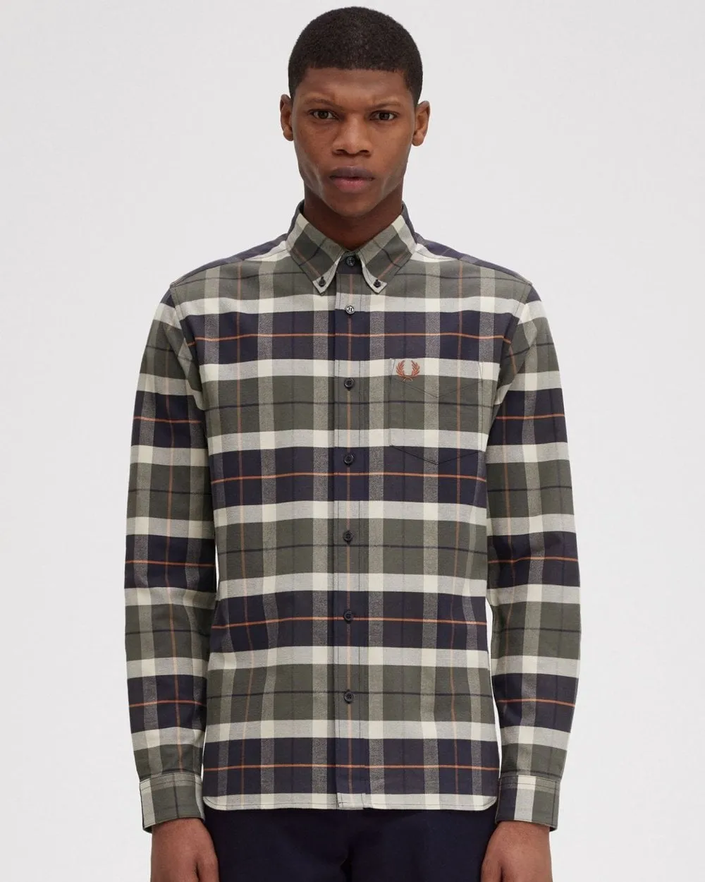 Fred Perry Mens Brushed Tartan Shirt