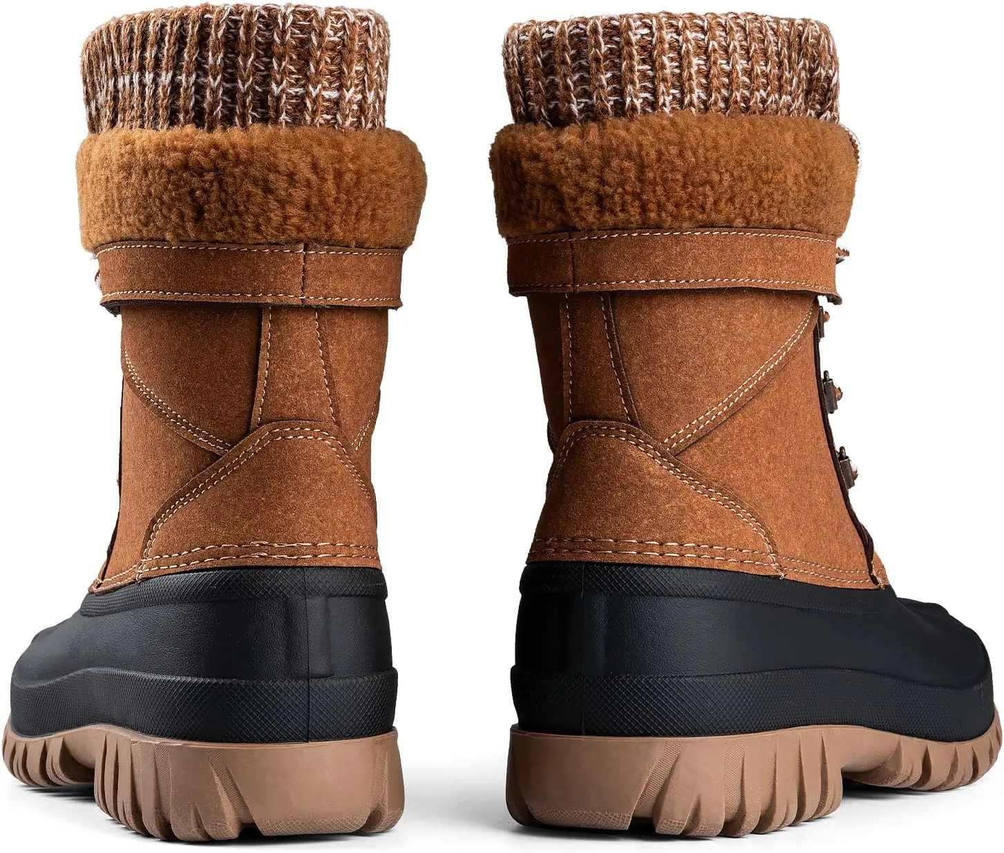FREE SOLDIER Women's Waterproof Winter Cold Weather Snow Boots for Women Outdoor Fashion Duck Boots Comfortable Insulated