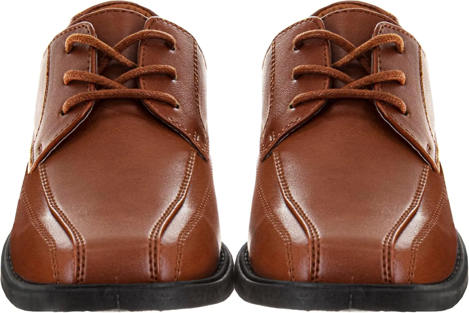 French Toast Boys Dress Shoes - Classic Lace-Up Oxford Casual Dress Formal Shoes - Black (Size 7 Toddler - Size 6 Big Kid)