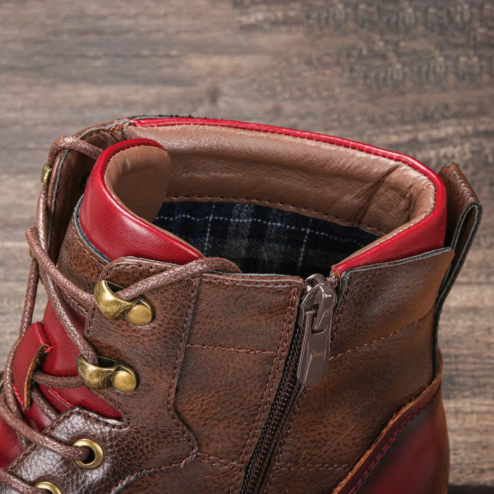 Funki Buys | Boots | Men's Leather Dress Boot | Retro Ankle Boot