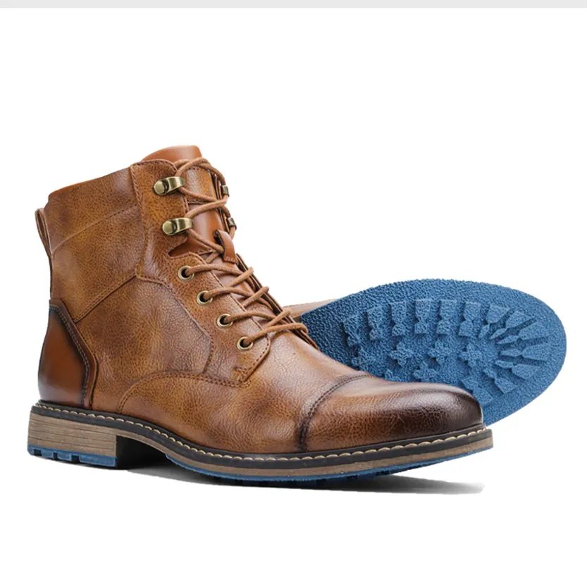 Funki Buys | Boots | Men's Leather Dress Boot | Retro Ankle Boot