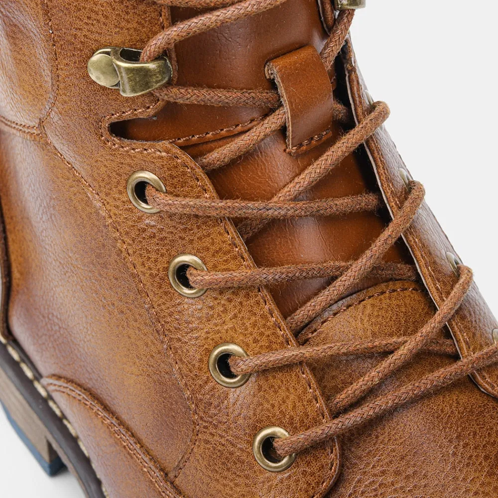 Funki Buys | Boots | Men's Leather Dress Boot | Retro Ankle Boot