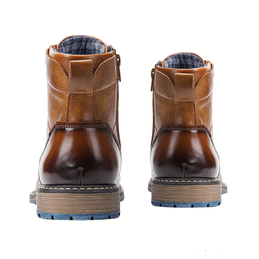 Funki Buys | Boots | Men's Leather Dress Boot | Retro Ankle Boot