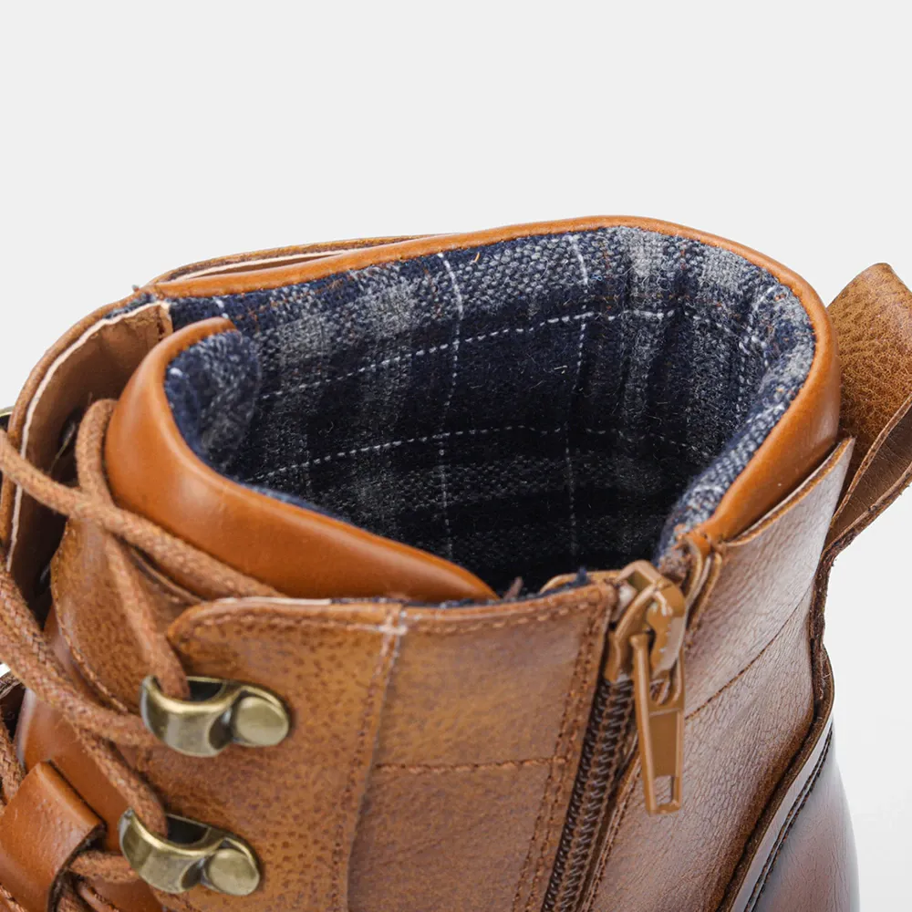 Funki Buys | Boots | Men's Leather Dress Boot | Retro Ankle Boot