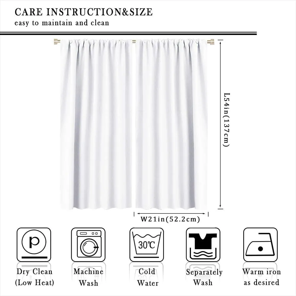 Funny Brown Boot Blackout Curtains for Bedroom Living Room, Rod Pocket American Flag Tag Stripe Curtains Thermal Insulated Window Drapes 2 Panels, Each 21W x 54L