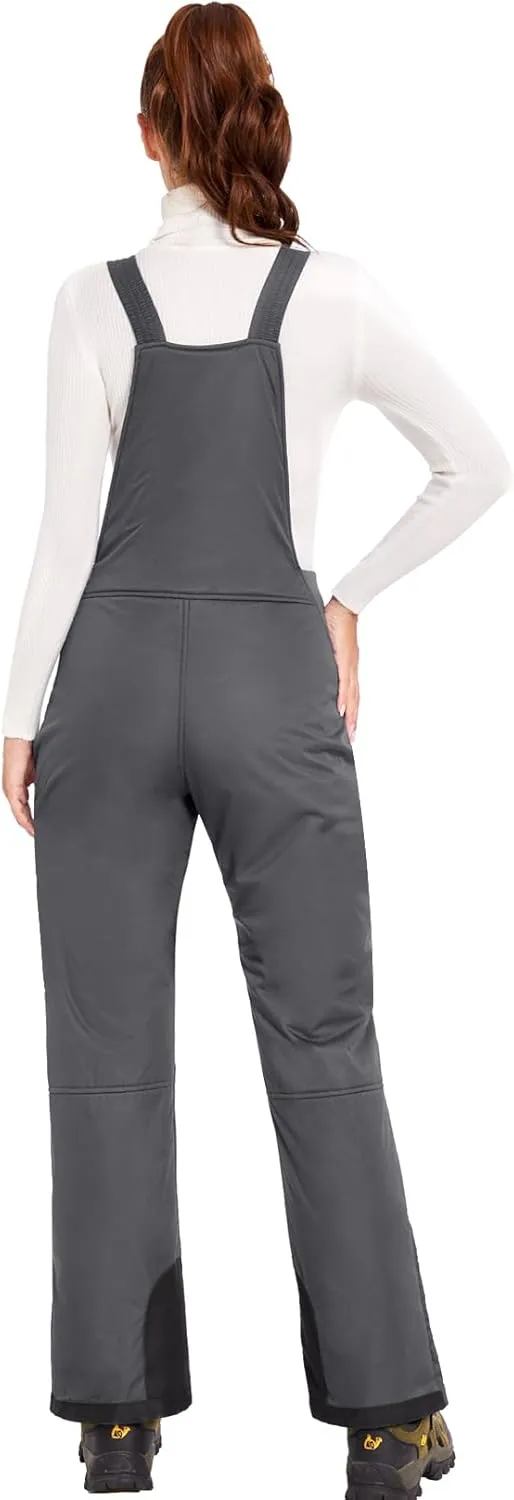 GEMYSE Women's Insulated Waterproof Ski Bib Overalls Winter Snowboarding Pants