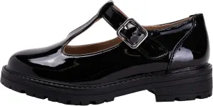Girls Mary Jane Shoes Oxford Dress Heels Round Toe T-Strap Platform Chunky Low Heel Pumps Lily-2 ~