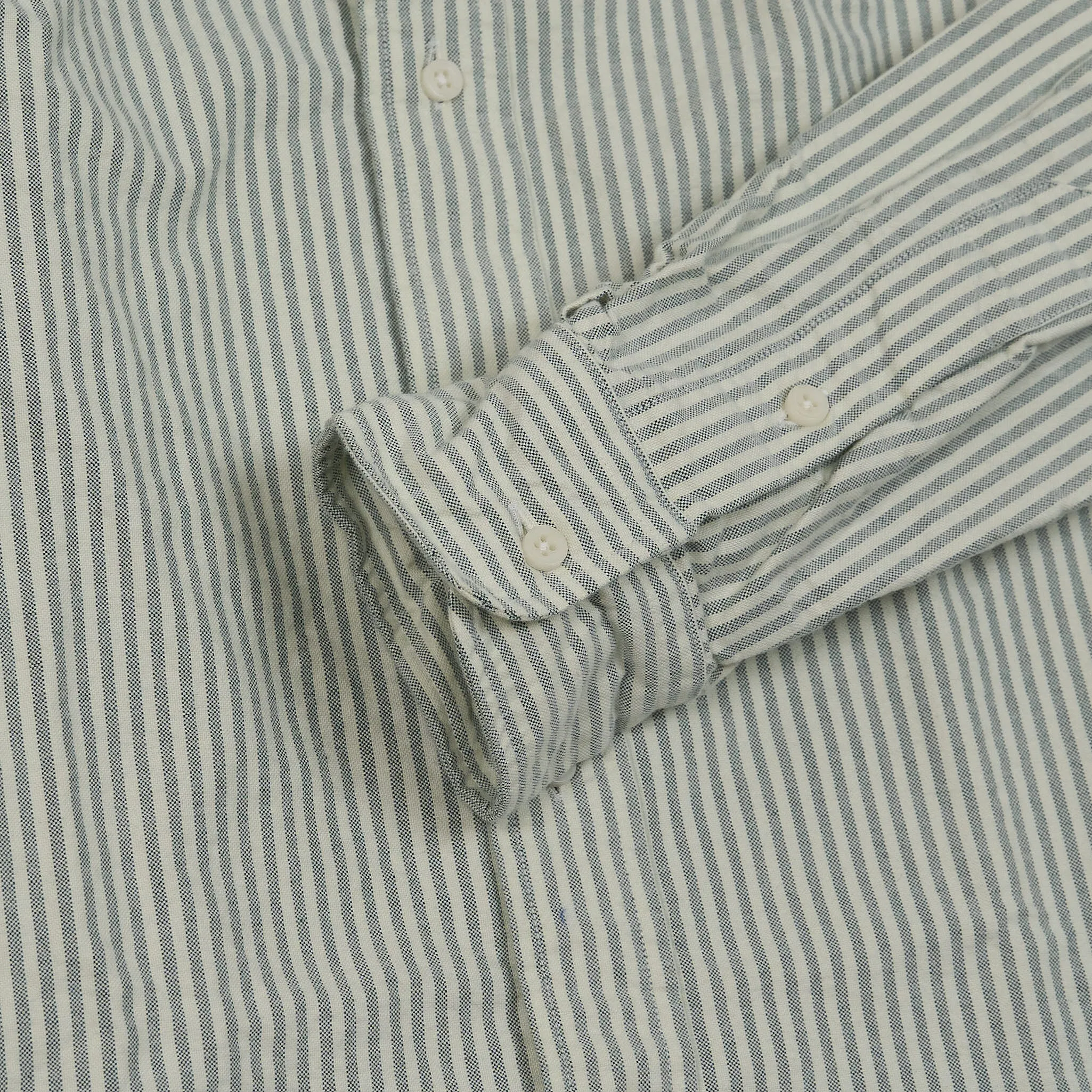 Gitman Vintage Brushed Cotton Striped Oxford  Shirt Without Button Down