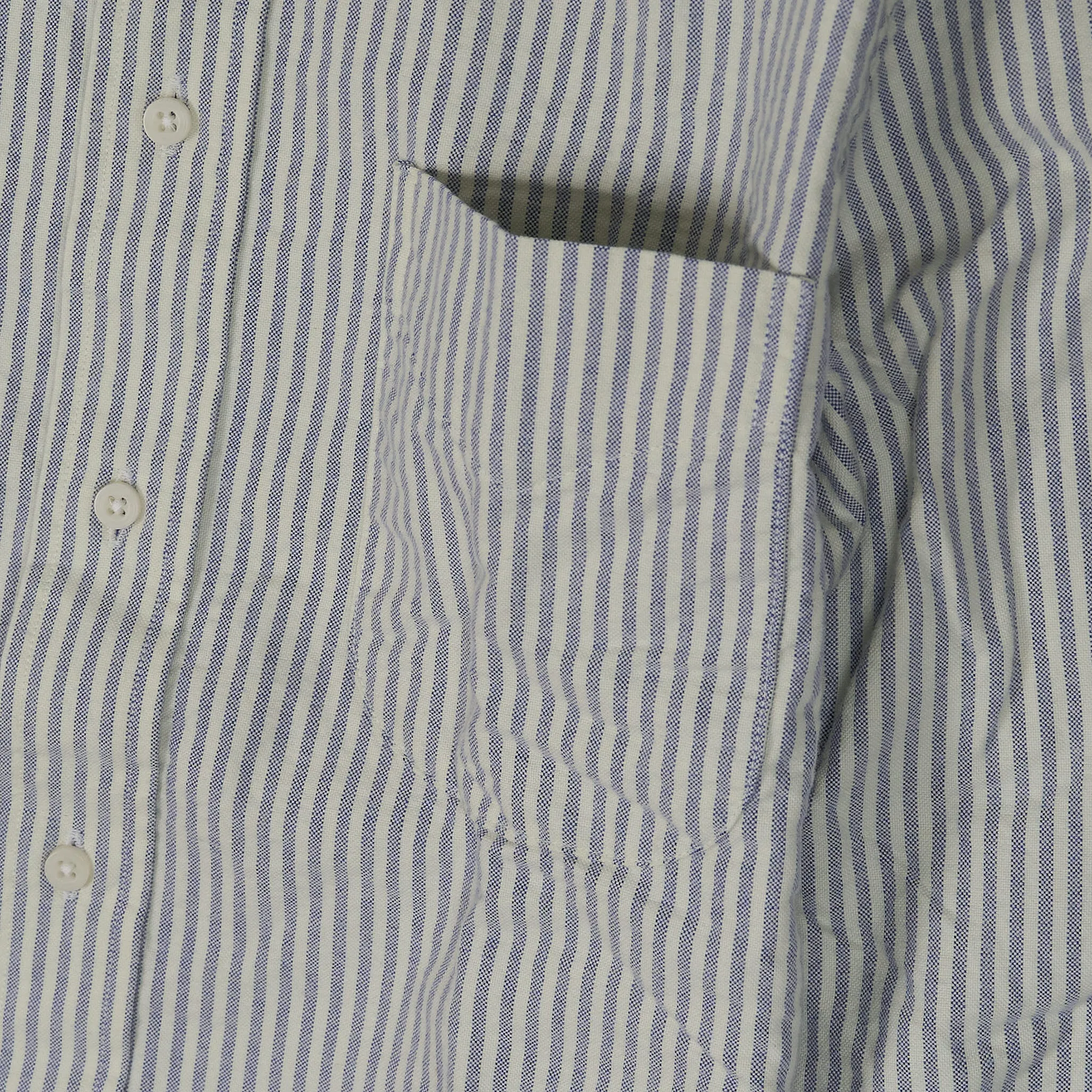 Gitman Vintage Brushed Cotton Striped Oxford  Shirt Without Button Down