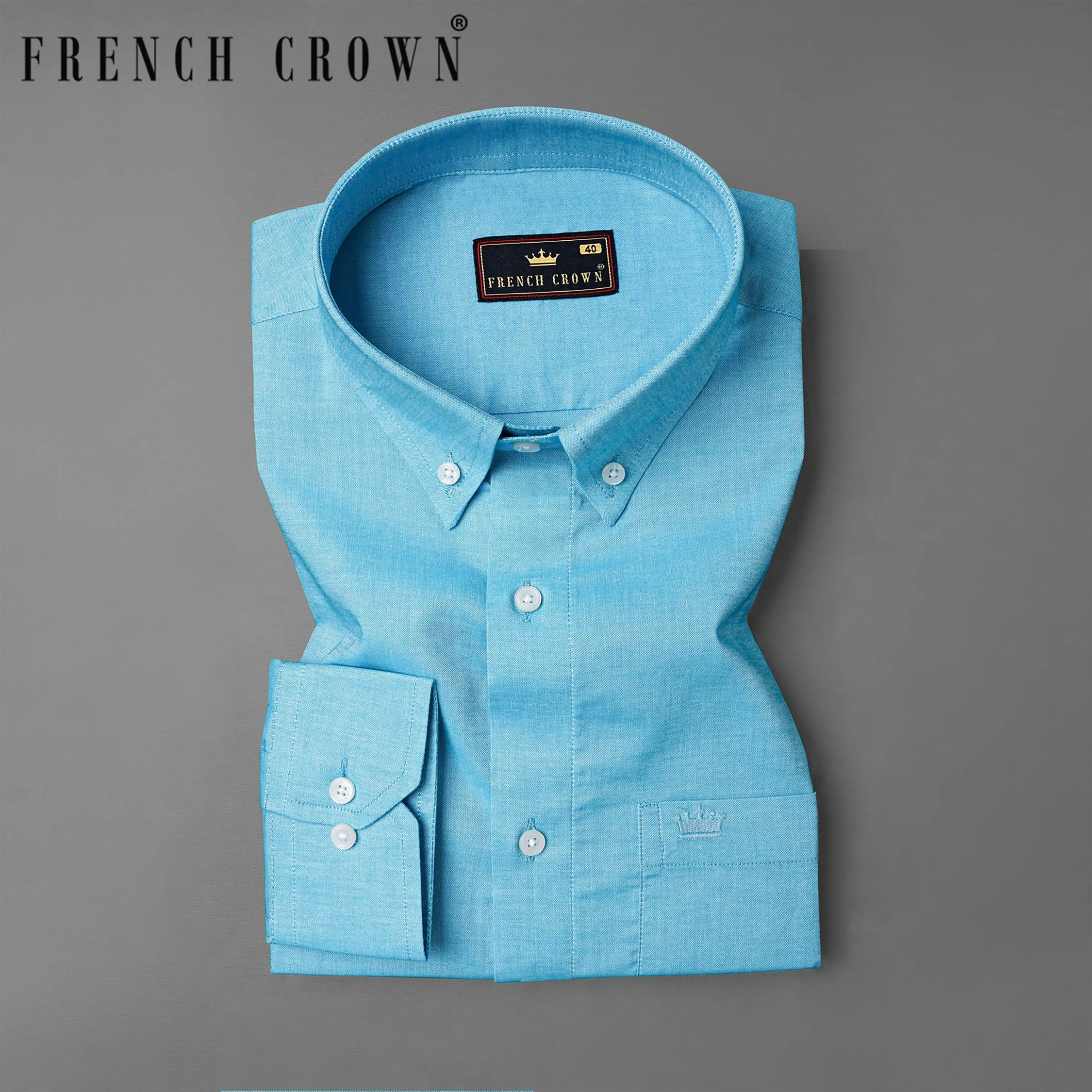 Glacier Blue Royal Oxford Shirt