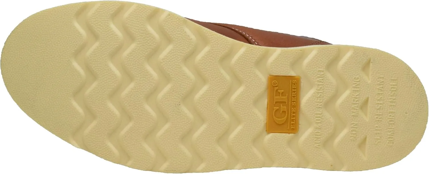 Golden Fox Work Boots Men's 6" Steel Toe Wedge Boot for Construction with Lightweight Comfortable Outsole