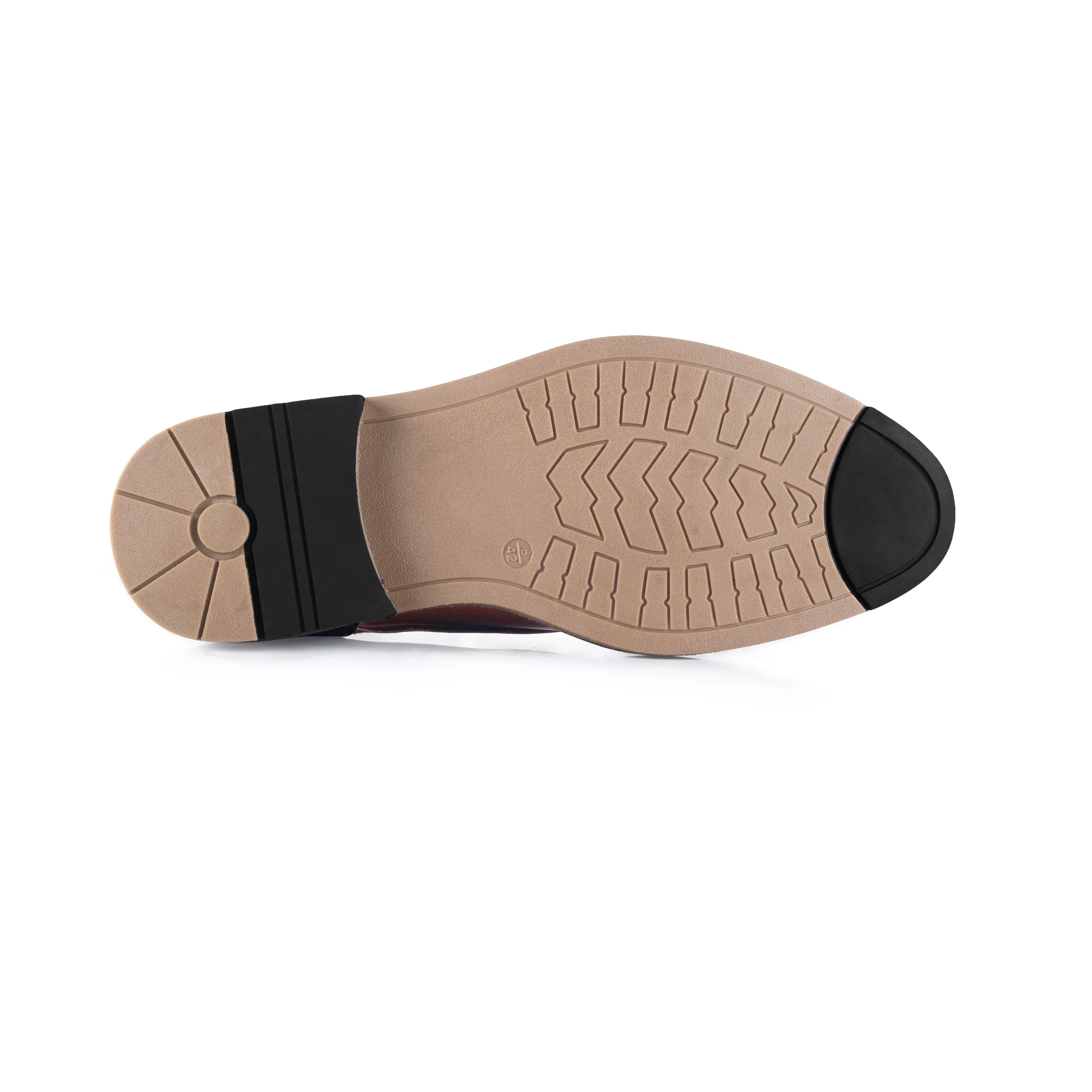 Grange Men's Derby Shoe - MID BROWN