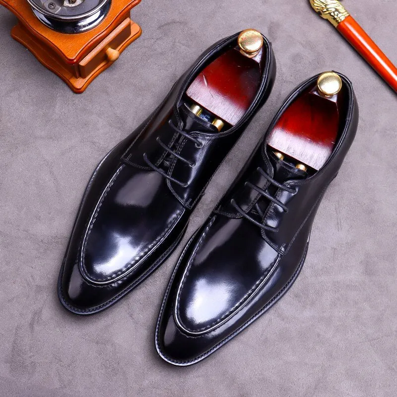 Handcrafted Calfskin Leather Oxford Dress Shoes