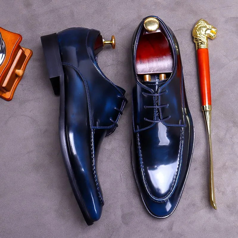 Handcrafted Calfskin Leather Oxford Dress Shoes