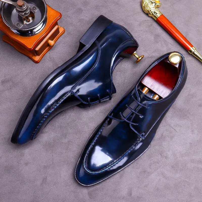 Handcrafted Calfskin Leather Oxford Dress Shoes