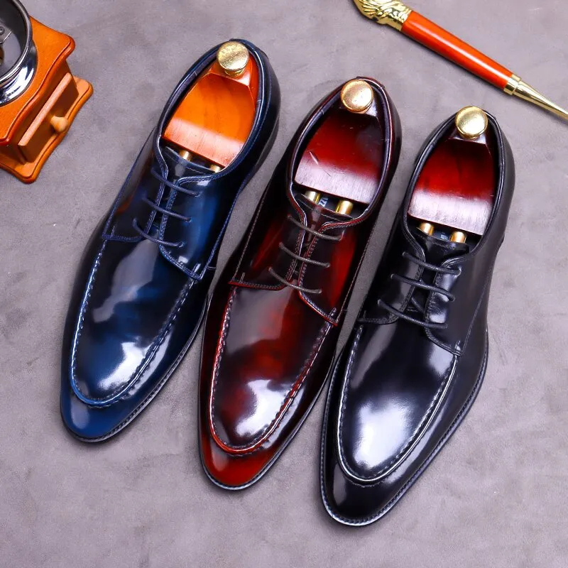 Handcrafted Calfskin Leather Oxford Dress Shoes