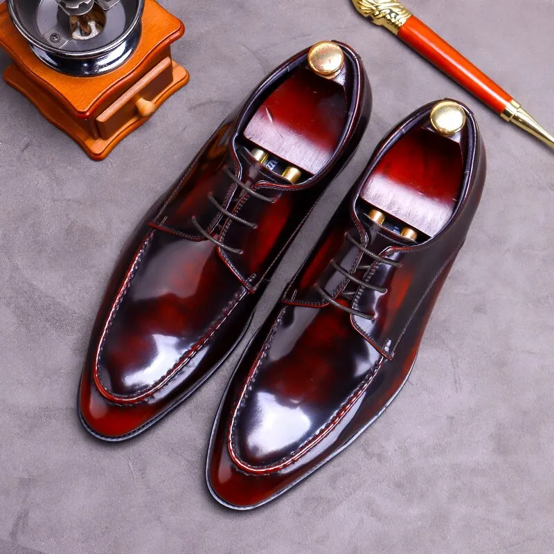 Handcrafted Calfskin Leather Oxford Dress Shoes