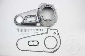 HARLEY Polished Outer Primary Cover Kit fits 1970-1984 FLH,