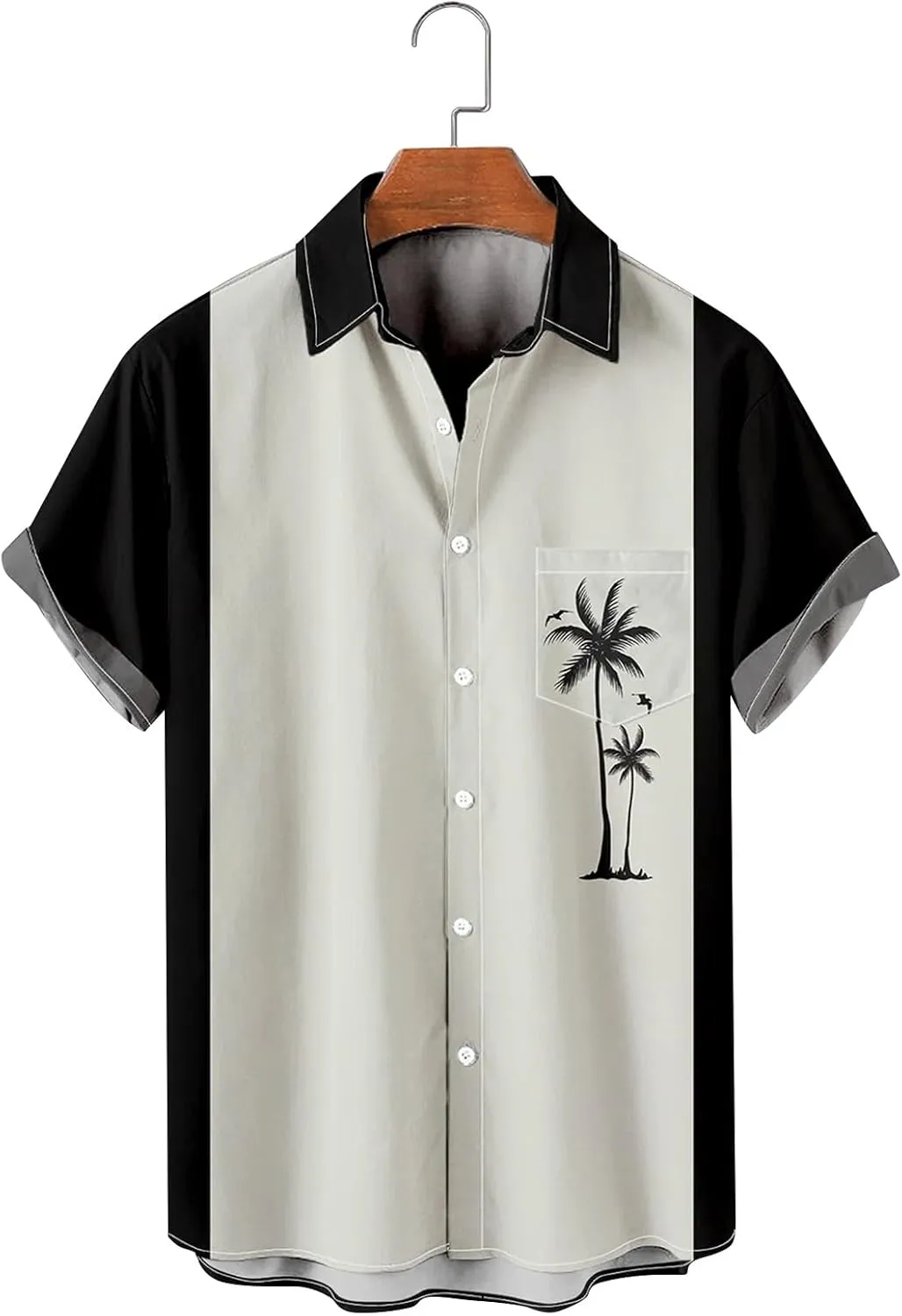 Hawaiian Shirt for Men Button Down Short Sleeve Beach Tropical Casual Big and Tall Shirts Cuban Printed Summer Tshirts