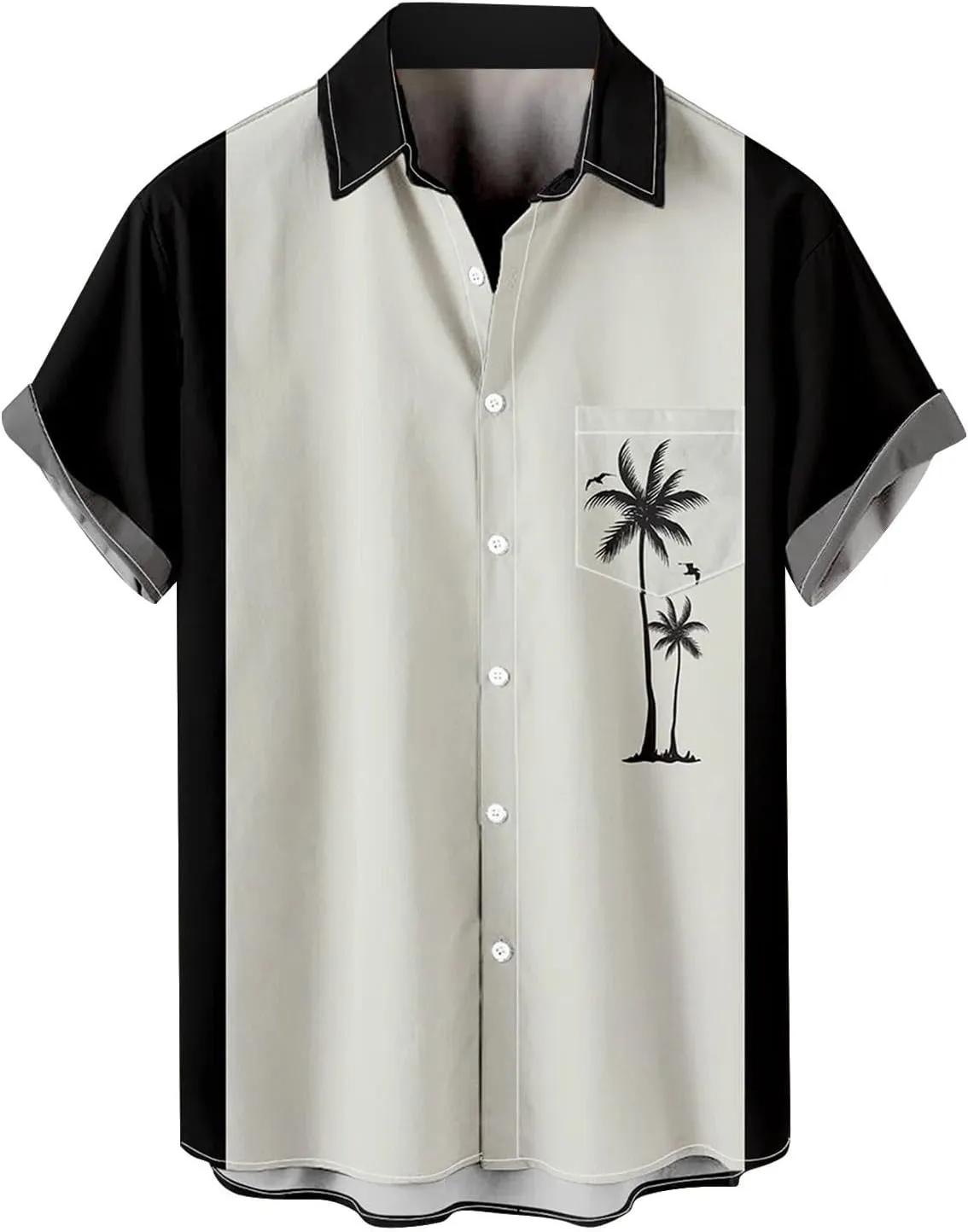Hawaiian Shirt for Men Button Down Short Sleeve Beach Tropical Casual Big and Tall Shirts Cuban Printed Summer Tshirts