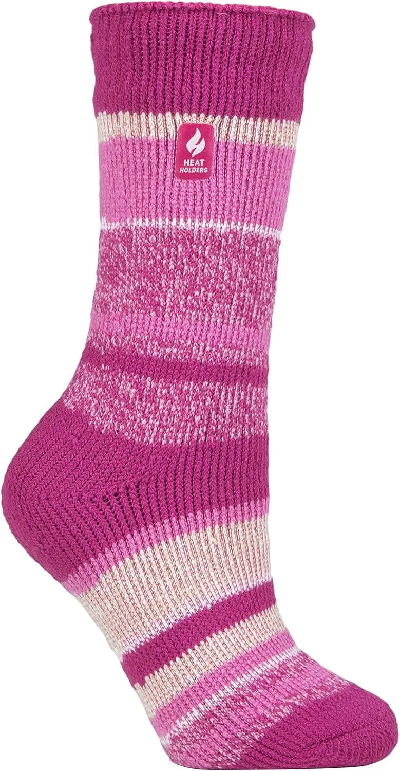 HEAT HOLDERS Womens Fleece Insulated Thermal Socks | Fuzzy Boot Socks for Winter