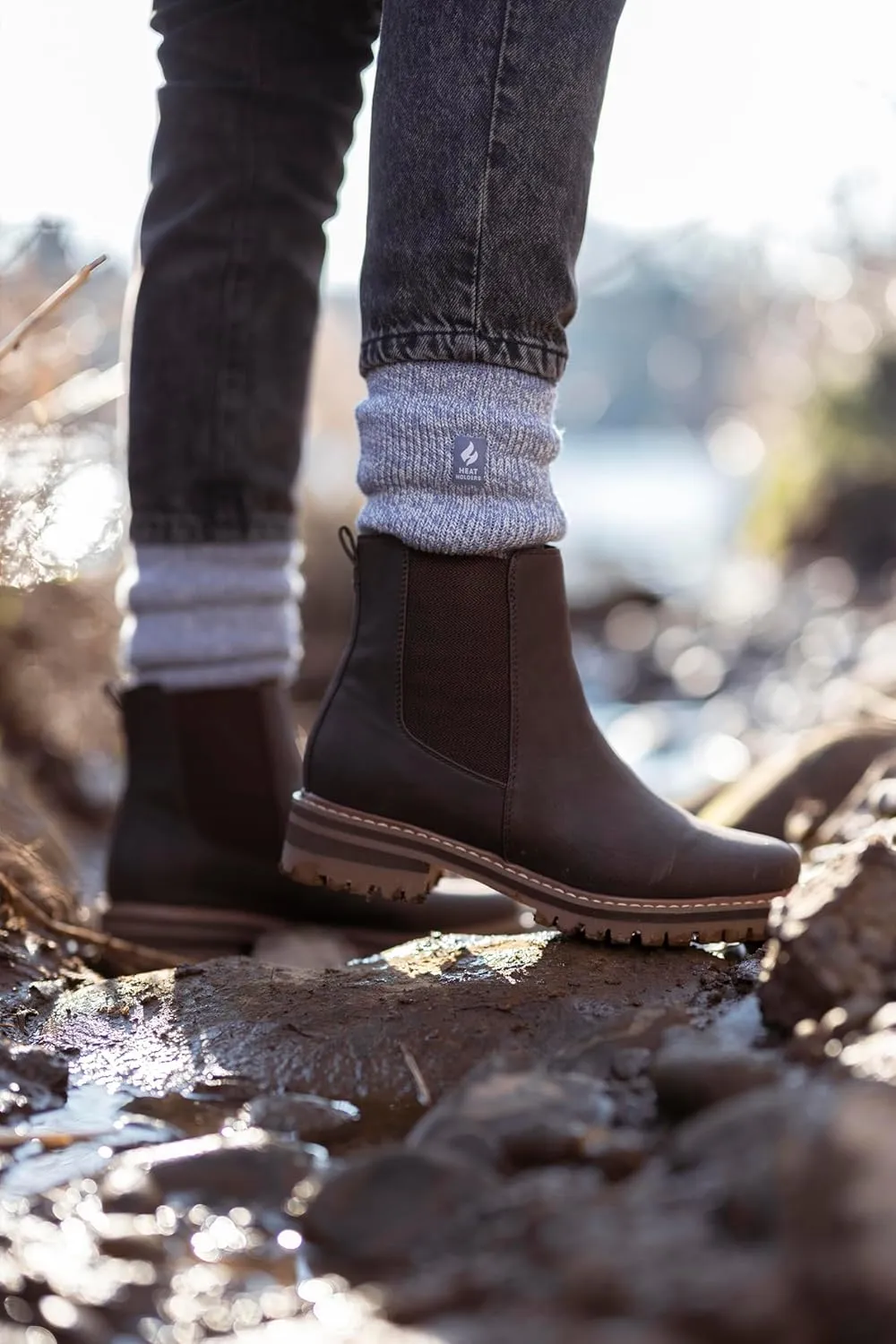 HEAT HOLDERS Womens Fleece Insulated Thermal Socks | Fuzzy Boot Socks for Winter