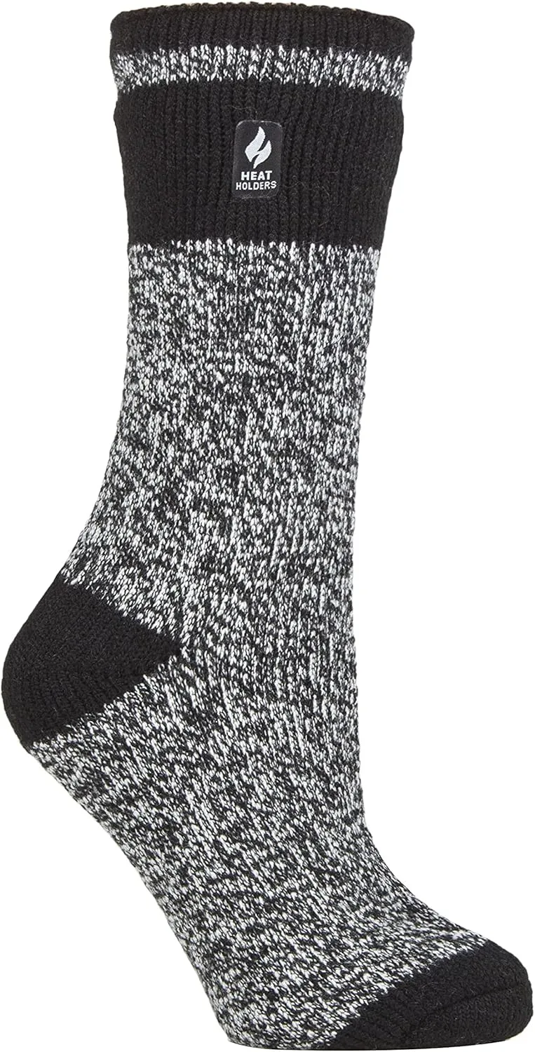 HEAT HOLDERS Womens Fleece Insulated Thermal Socks | Fuzzy Boot Socks for Winter