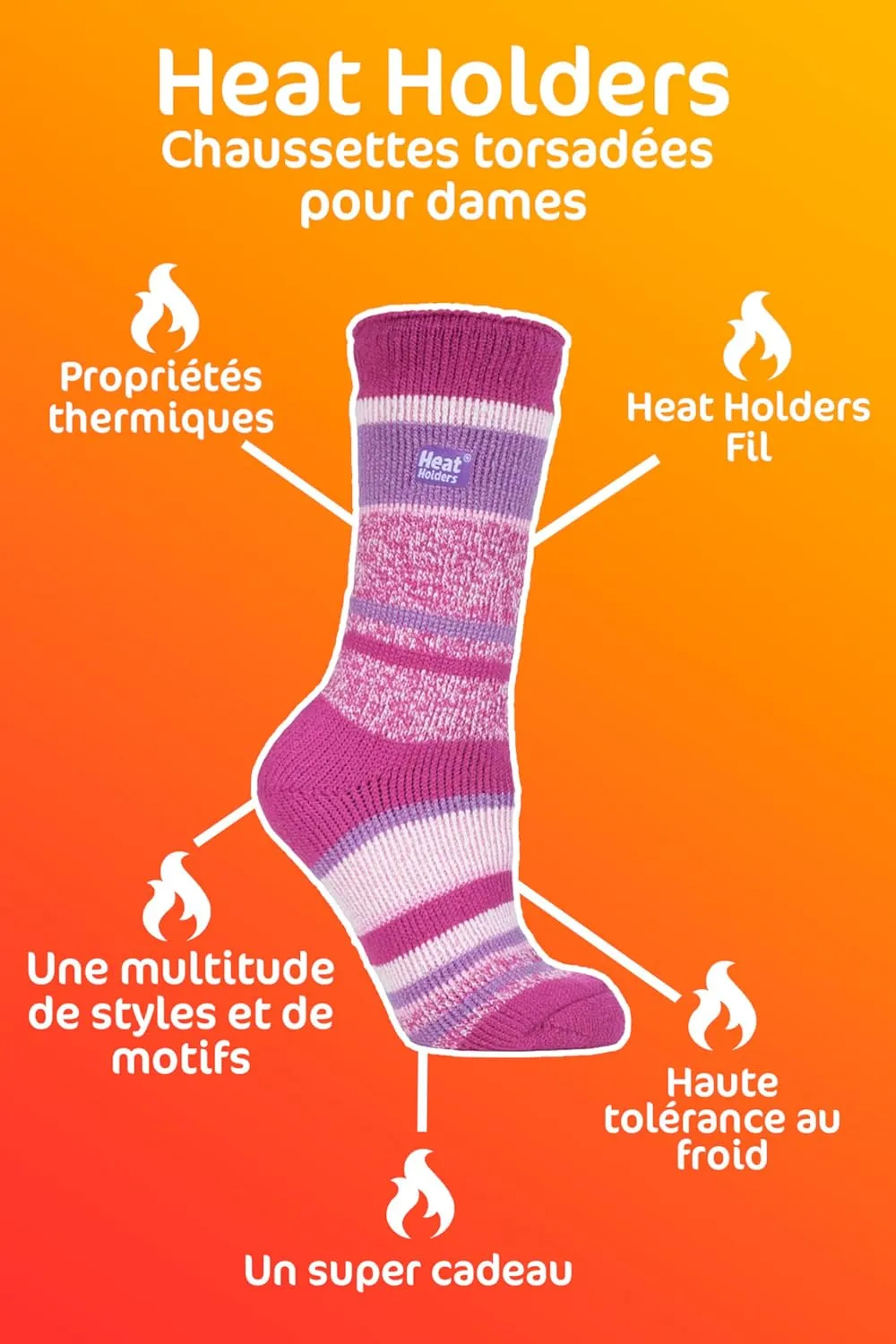 HEAT HOLDERS Womens Fleece Insulated Thermal Socks | Fuzzy Boot Socks for Winter
