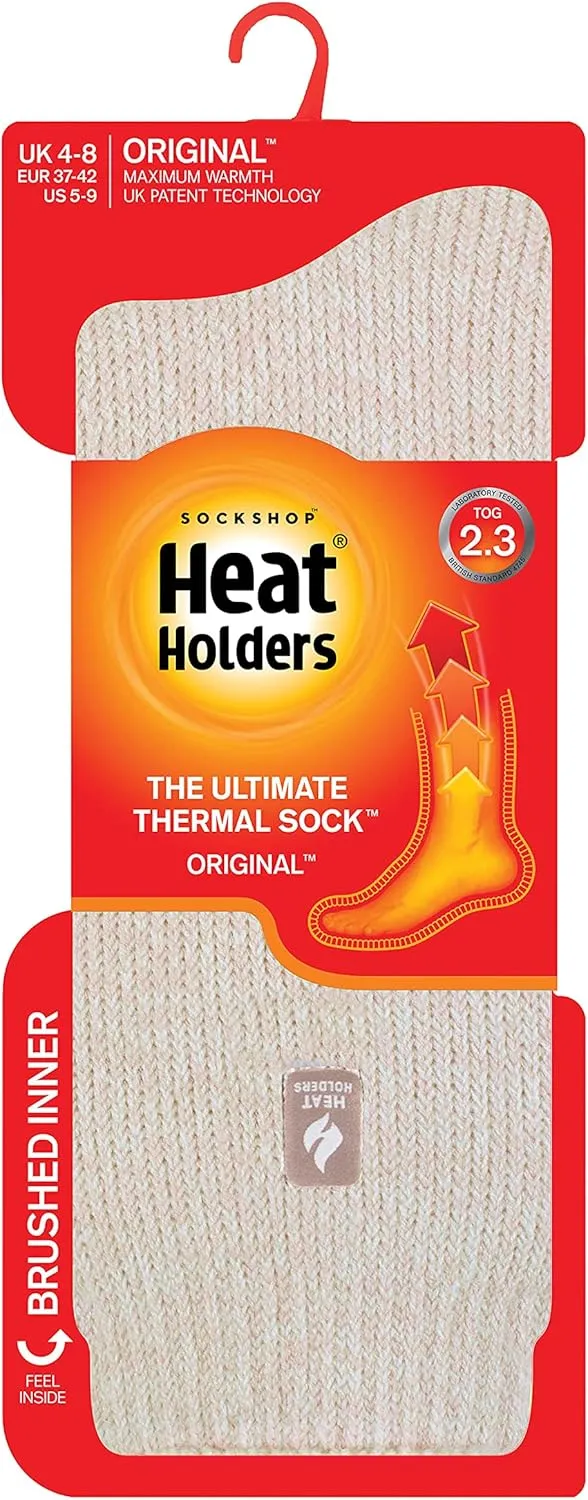 HEAT HOLDERS Womens Fleece Insulated Thermal Socks | Fuzzy Boot Socks for Winter