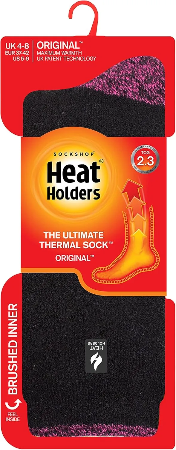 HEAT HOLDERS Womens Fleece Insulated Thermal Socks | Fuzzy Boot Socks for Winter