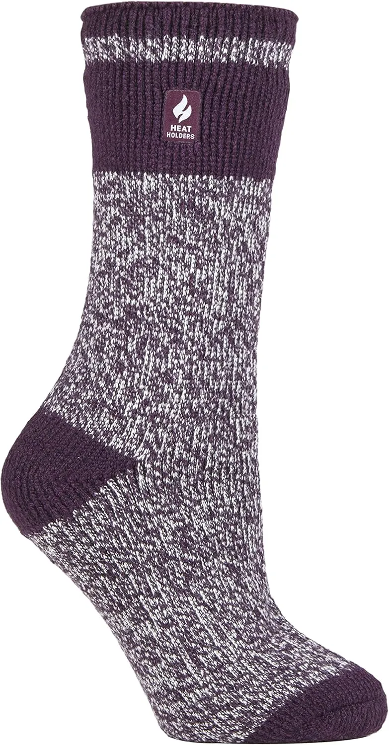 HEAT HOLDERS Womens Fleece Insulated Thermal Socks | Fuzzy Boot Socks for Winter