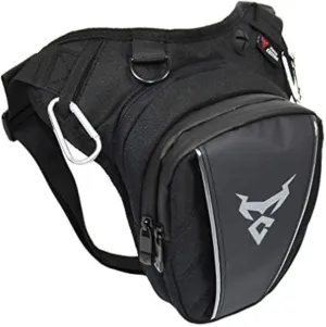 Hebetag Oxford Waist Pack Motorcycle Drop Leg Bag for Men Women Thigh Waist Bum Hip Fanny Belt Bag Cell/Mobile Phone Purse Pouch Outdoor Travel Hiking Cycling Tactical Outdoor Sports Daypack