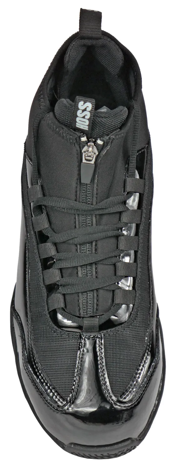 Hoss Boots Mens Full Court Composite toe Black Leather Work Shoes