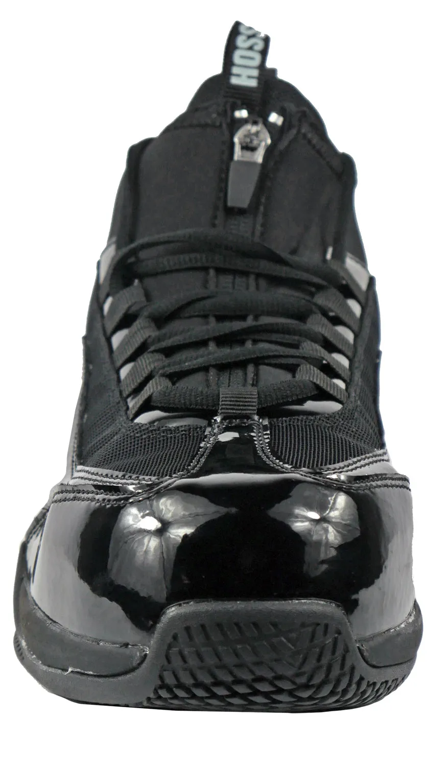 Hoss Boots Mens Full Court Composite toe Black Leather Work Shoes